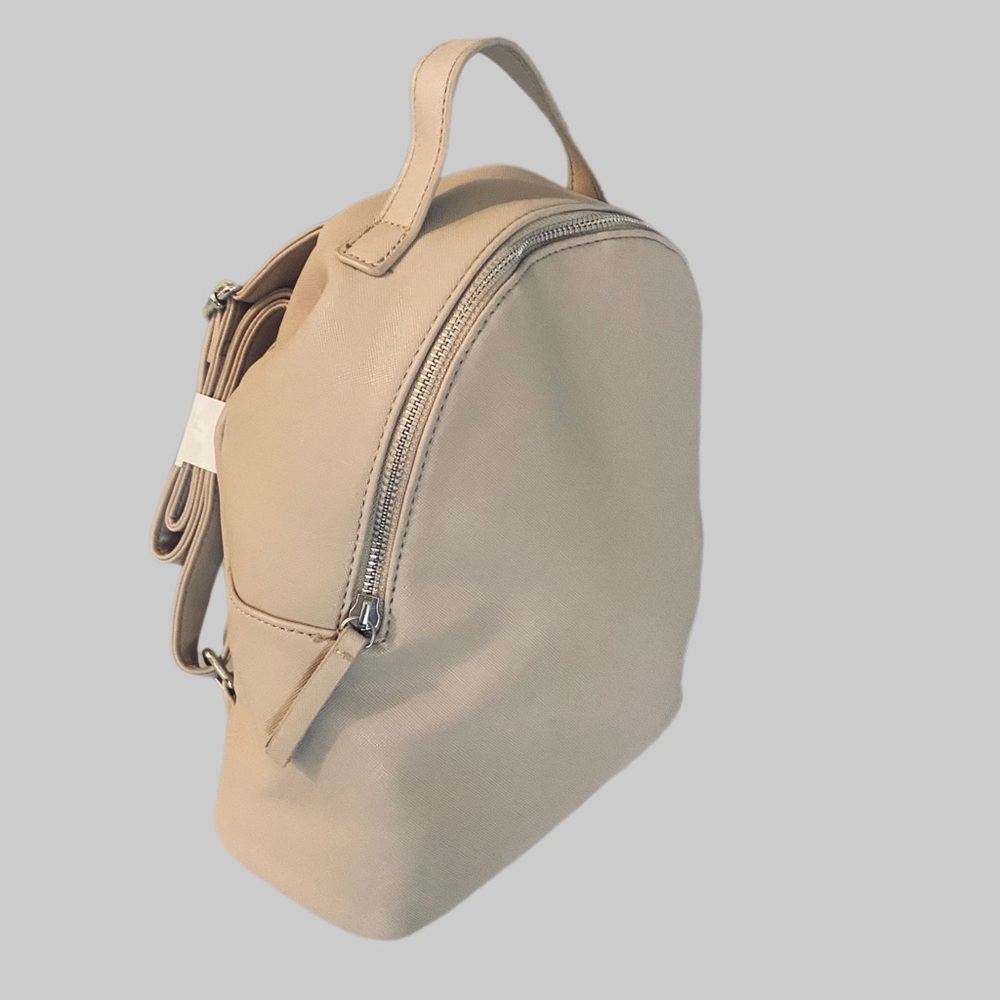 Joe Fresh Small Tan Backpack NWOT – Adjustable Straps, PU Leather